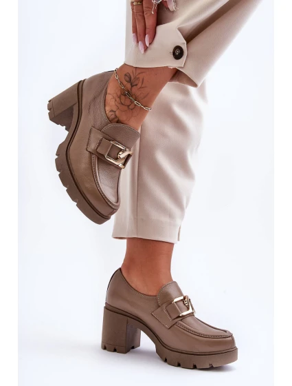 polobotky na sloupku s ozdobou tmavě hnědou model 21630096 - Boto