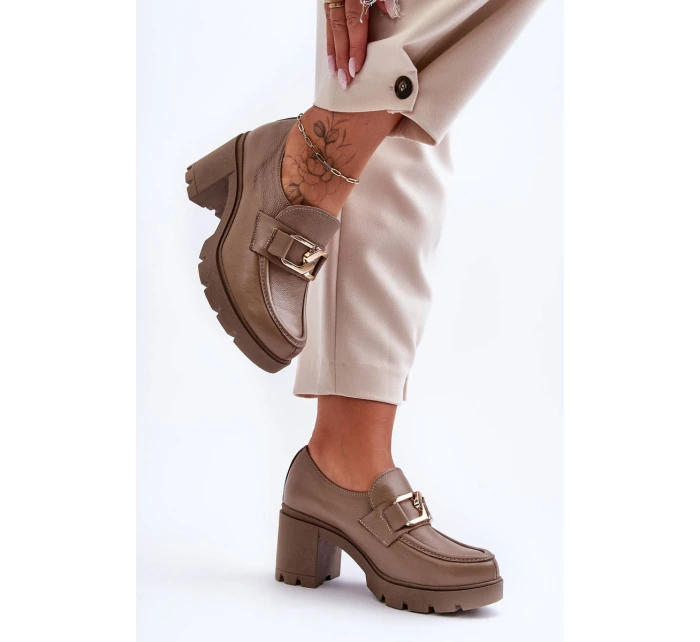 polobotky na sloupku s ozdobou tmavě hnědou model 21630096 - Boto