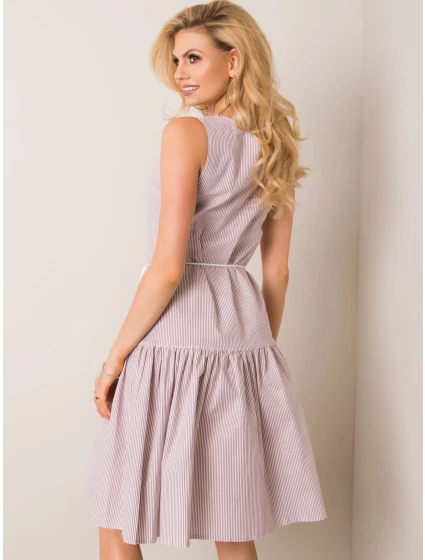 Šaty LK SK 508215.30P bílá béžová