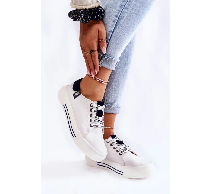 Dámské tenisky Memory Foam System Big Star KK276002 Bíle Dámské tenisky Memory Foam System Big Star KK276002 Bíle