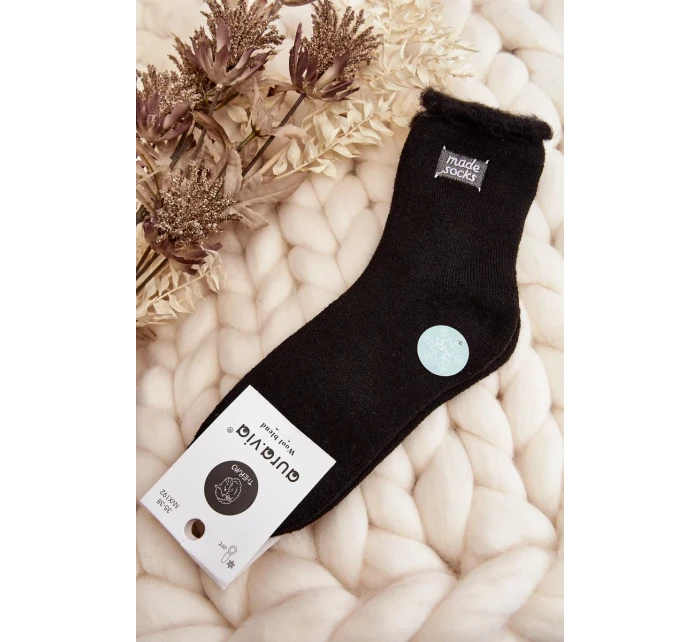 Dámské tlusté ponožky černé Dámské tlusté ponožky černé