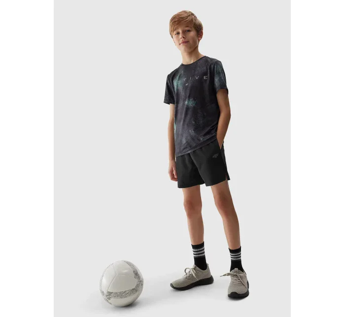 Chlapecké sportovní rychleschnoucí šortky 4F - černé
