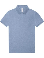 B&C My Polo 210 /women Dámské piqué polo z těžké bavlny 01.W463 heather blue B&C My Polo 210 /women Dámské piqué polo z těžké bavlny 01.W463 heather blue