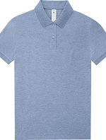 B&C My Polo 210 /women Dámské piqué polo z těžké bavlny 01.W463 heather blue