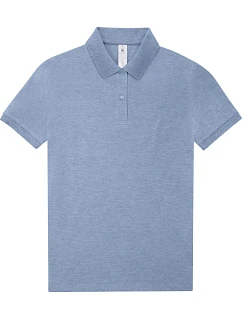 B&C My Polo 210 /women Dámské piqué polo z těžké bavlny 01.W463 heather blue