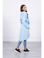 Delší zadní plášť modrý Delší zadní plášť modrý