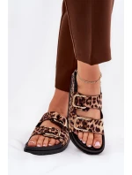 Dámské Sandály S Přezkami V Hnědé model 21687454 - Boto