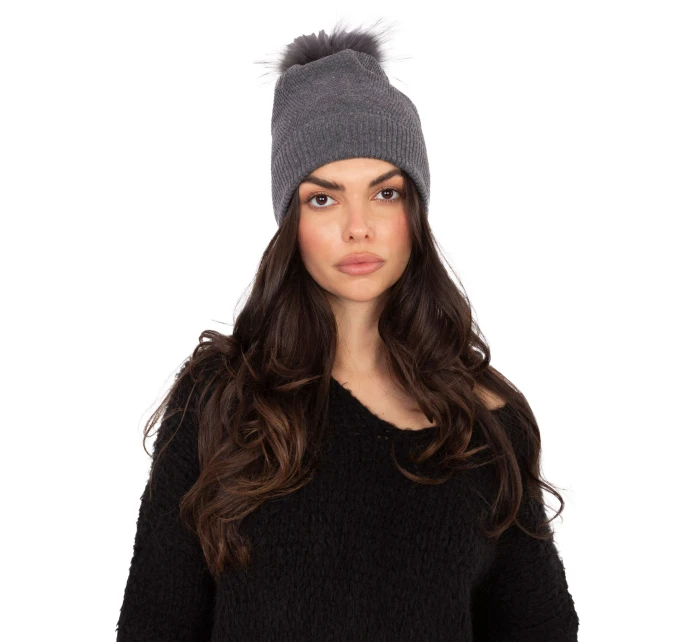 Czapka AT CZ model 21766276 ciemny szary - FPrice Czapka AT CZ model 21766276 ciemny szary - FPrice