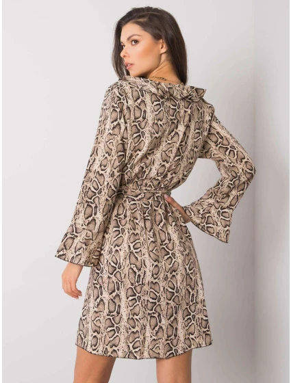 Šaty DHJ SK 13891B.07P černá a béžová Šaty DHJ SK 13891B.07P černá a béžová