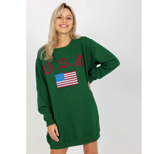 Mikina VI BL model 17865914 tmavě zelená - FPrice