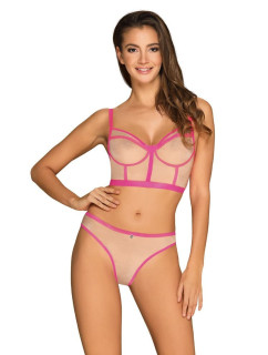 set top & panties neon pink  model 15537103 - Obsessive