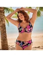 Vrchní díl plavek Sibel  8731-1 černo-růžová - Anita