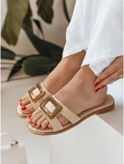 Dámské žabky GLAMSTEP beige FashionStreet ZY0929