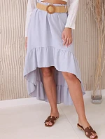 Sukně s delšími zády šedý