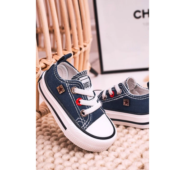 Dětské Klasické Tenisky Nízké BIG STAR HH374195 Tmavě Modré Dětské Klasické Tenisky Nízké BIG STAR HH374195 Tmavě Modré