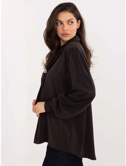 Bluzka IT BZ model 21771762 ciemny brązowy - FPrice Bluzka IT BZ model 21771762 ciemny brązowy - FPrice