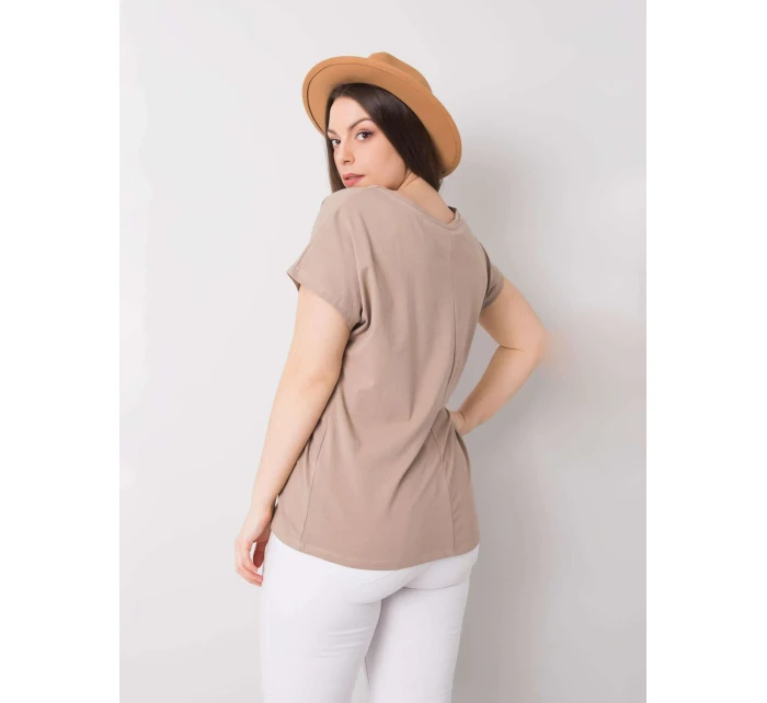 T shirt RV TS model 22042483 ciemny bezowy - FPrice