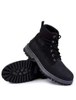 Pánské boty Memory Foam Big Star KK174206 Černá