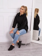 Mikina s kapucí černá