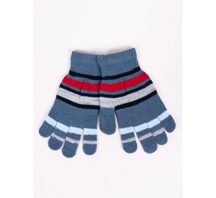 Chlapecké pětiprsté rukavice Yoclub RED-0118C-AA50-006 Blue
