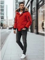 FashionStreet červená pánská zimní bunda TX2875