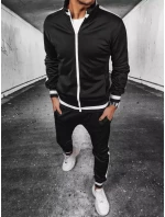 FashionStreet černá pánská tepláková souprava AX0701