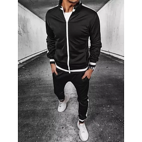 FashionStreet černá pánská tepláková souprava AX0701