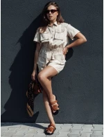 Béžový overal BROST FashionStreet EY2538 Béžový overal BROST FashionStreet EY2538