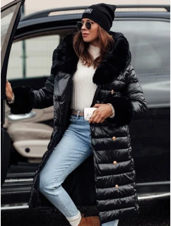 Dámský prošívaný zimní kabát HORIZON černý FashionStreet TY4749