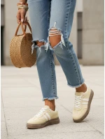 Dámské tenisky na silné podrážce žluté FashionStreet ZY1400 Dámské tenisky na silné podrážce žluté FashionStreet ZY1400