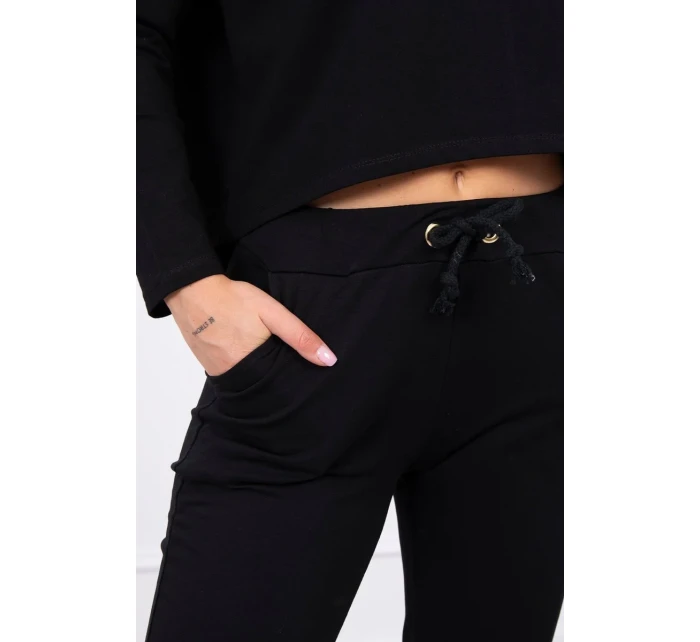 Souprava s oversize blůzou černé barvy Souprava s oversize blůzou černé barvy