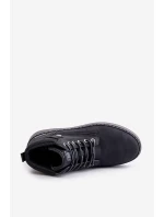 Pánské Šněrovací Boty Big Star OO174559 Hi-Poly System Černé