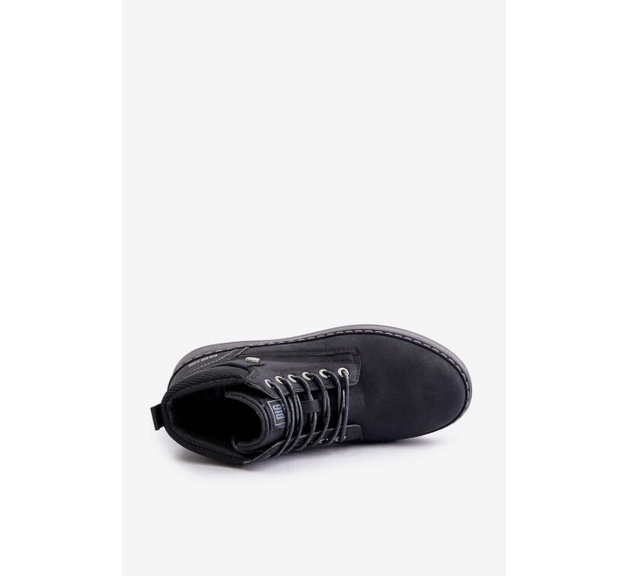 Pánské Šněrovací Boty Big Star OO174559 Hi-Poly System Černé