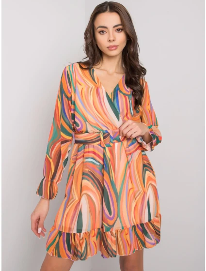 Šaty DHJ SK 12220 4.21 oranžová