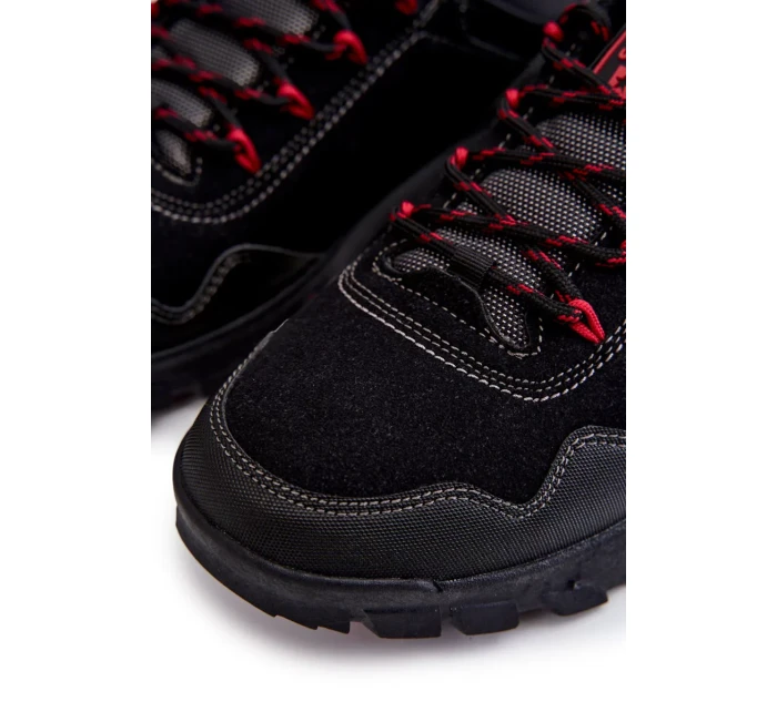 Pánské nízké trekingové boty Memory Foam Big Star KK174126 Černe Pánské nízké trekingové boty Memory Foam Big Star KK174126 Černe