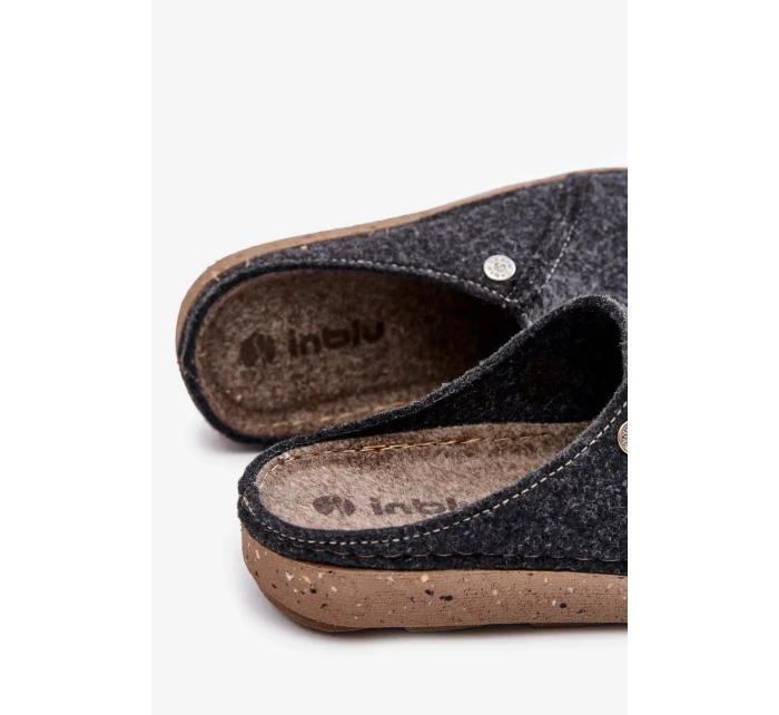 Pánská Domácí Obuv Pantofle Inblu Grafitové Pánská Domácí Obuv Pantofle Inblu Grafitové