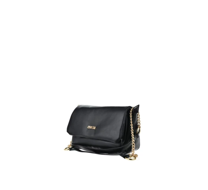Kabelka Crossbody Se Zlatým Řetězem Big Star OO574048 Černá