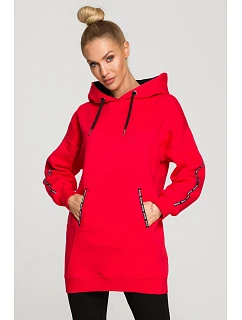 Dámská mikina M696 červená - Made Of Emotion