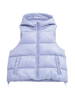 Dámská péřová vesta 4FSS23TDJAF092 52S fialková- 4F