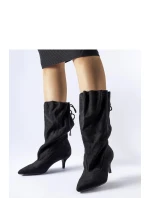 Boty na podpatku model 206501 Solea Boty na podpatku model 206501 Solea