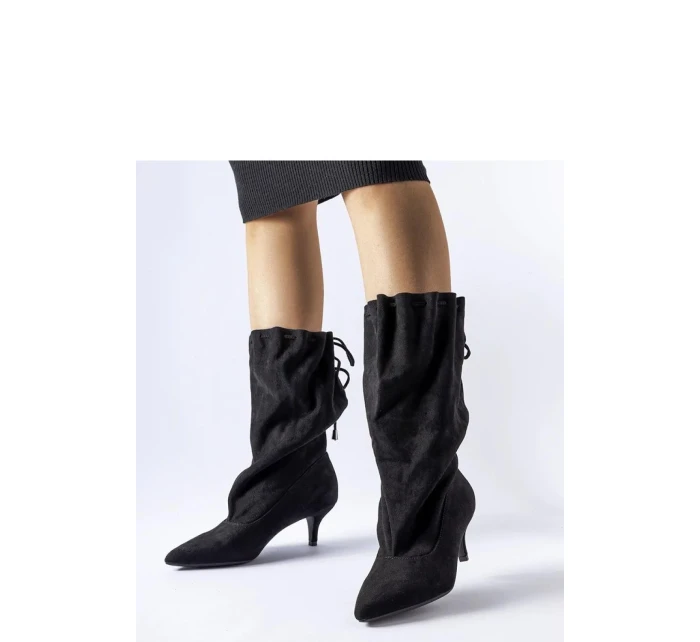 Boty na podpatku model 206501 Solea Boty na podpatku model 206501 Solea