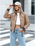 HERA FashionStreet béžový dámský bomber TY3764 HERA FashionStreet béžový dámský bomber TY3764