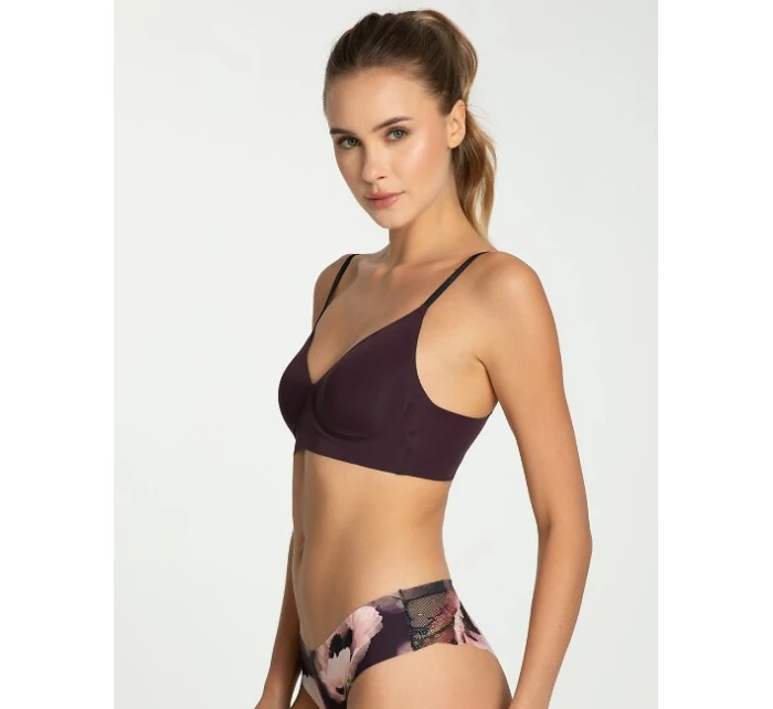 Julimex Simple T-Shirt Bra Dark Plum S-XL