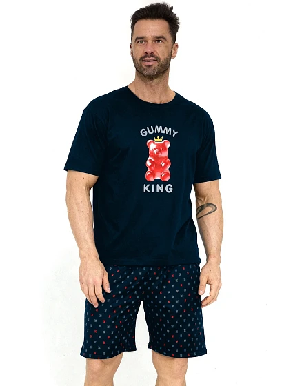 Pyžamo King kr/r S2XL pánské model 21881574 - Cornette Pyžamo King kr/r S2XL pánské model 21881574 - Cornette