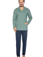 Pyžamo Regina 463 dlouhé/r 2XL-3XL L24 pánské rozepínací