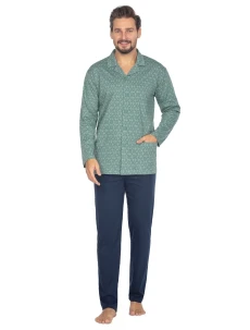 Pyžamo Regina 463 dlouhé/r 2XL-3XL L24 pánské rozepínací