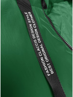 Zelená dámská bunda parka pro přechodné období Miss model 19586821 - Miss TiTi