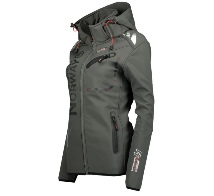 Geographical Norway dámská softshellová bunda Reine Grey/Black Lady 007 (WU6099F/GN Grey/Black)