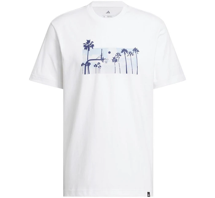 Pánské tričko adidas Summer Sunset Graphic white JZ7544 pánské