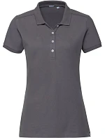 Dámské elastické piqué polo 10. convoy grey model 22473807 - Russell Athletic Dámské elastické piqué polo 10. convoy grey model 22473807 - Russell Athletic